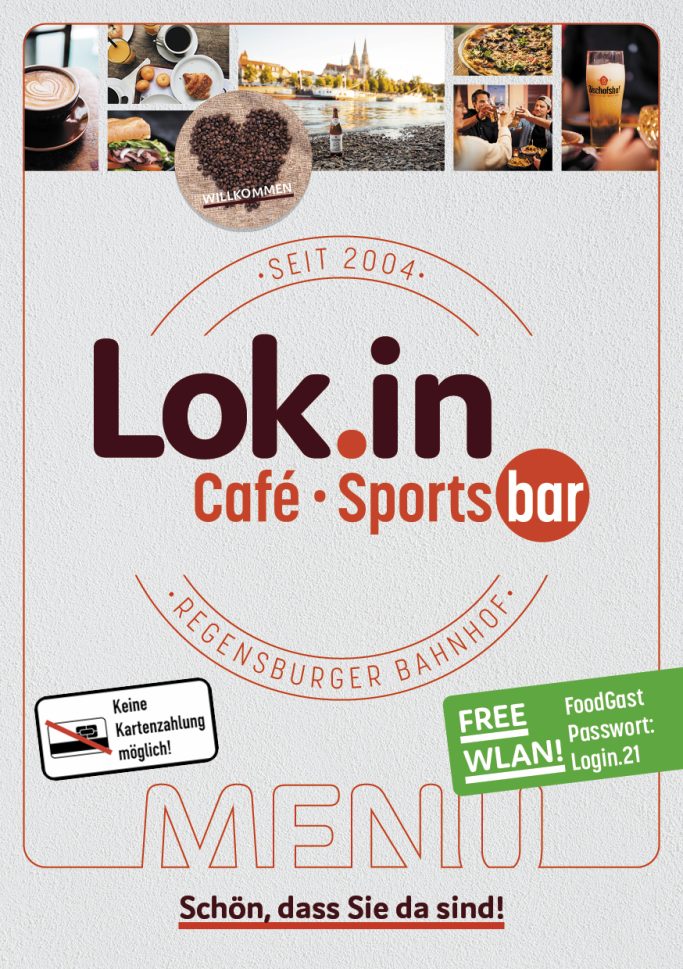 Speisekarte Lokin Café • Sportsbar