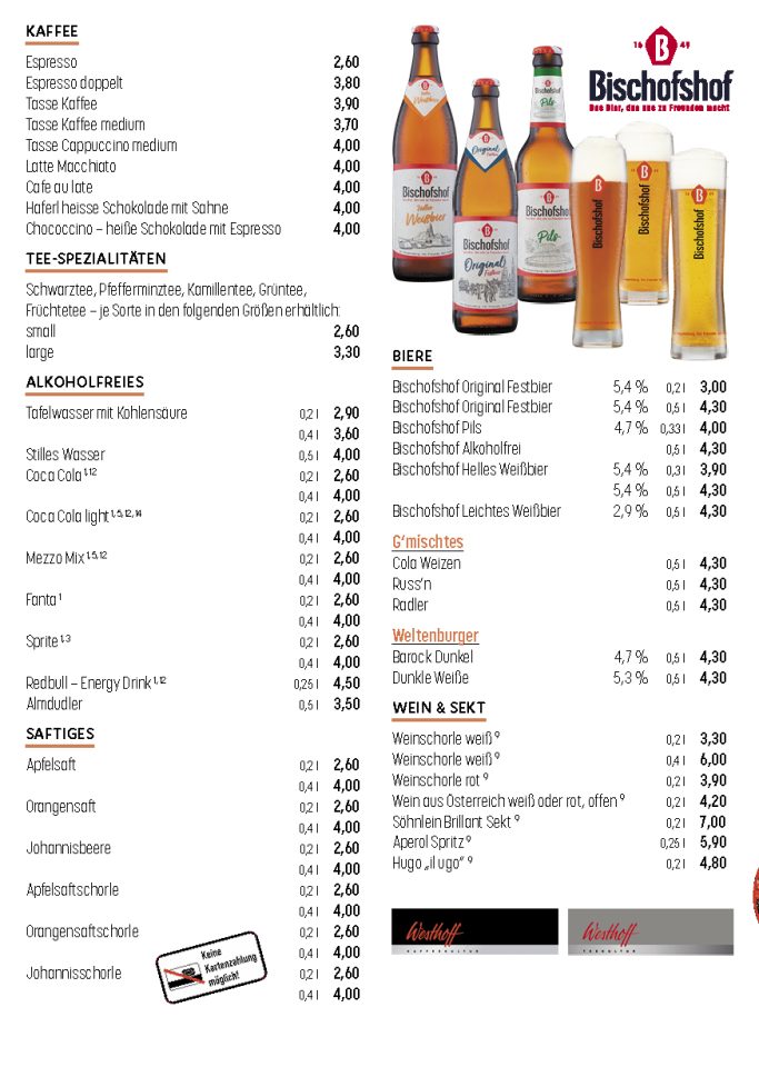 Speisekarte Lokin Café •&nbsp;Sportsbar